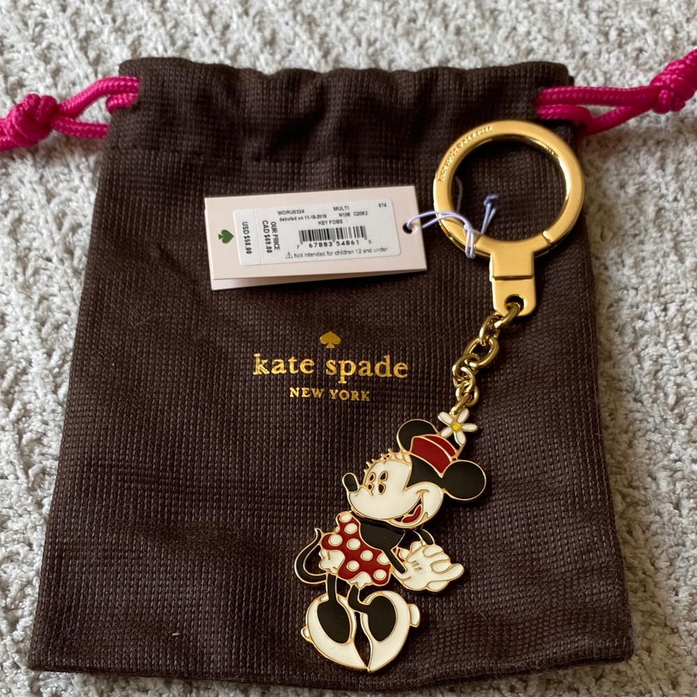 Kate Spade Minnie Mouse Key Fob